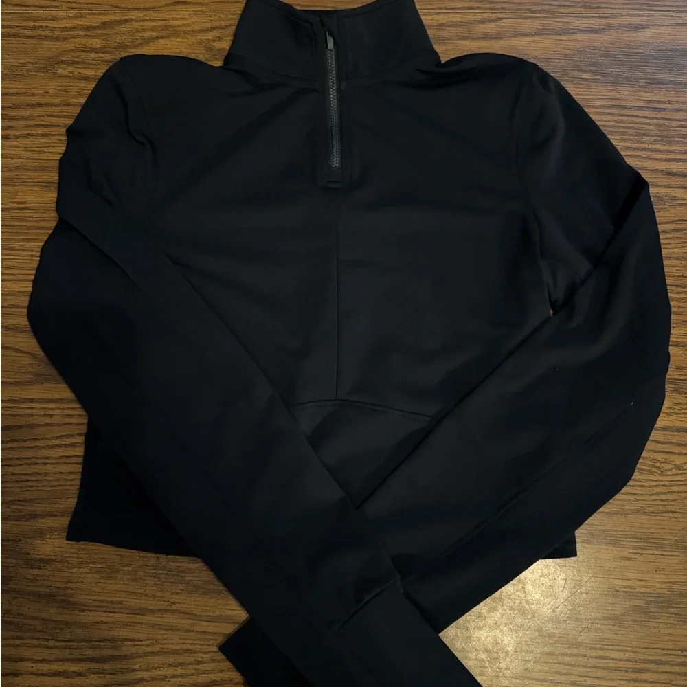 1st Phorm Black Long Sleeve Quarter-Zip Top - Picture 2 of 4